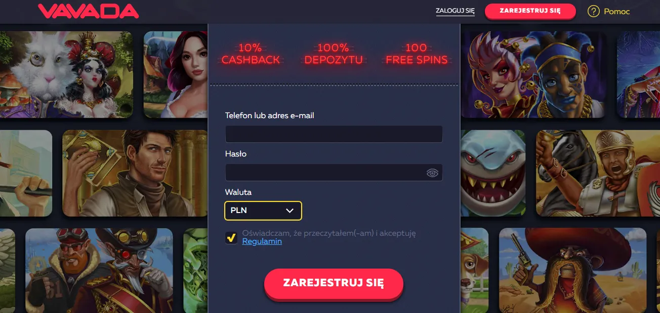 Vavada Casino – bonus powitalny 100% do 1000 EUR